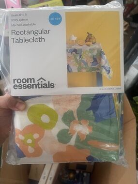 Room Essentials Floral Cotton Rectangular Tablecloth -